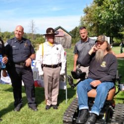 Vietnam Veteran Larry McKee Receives Trac Fab Chair